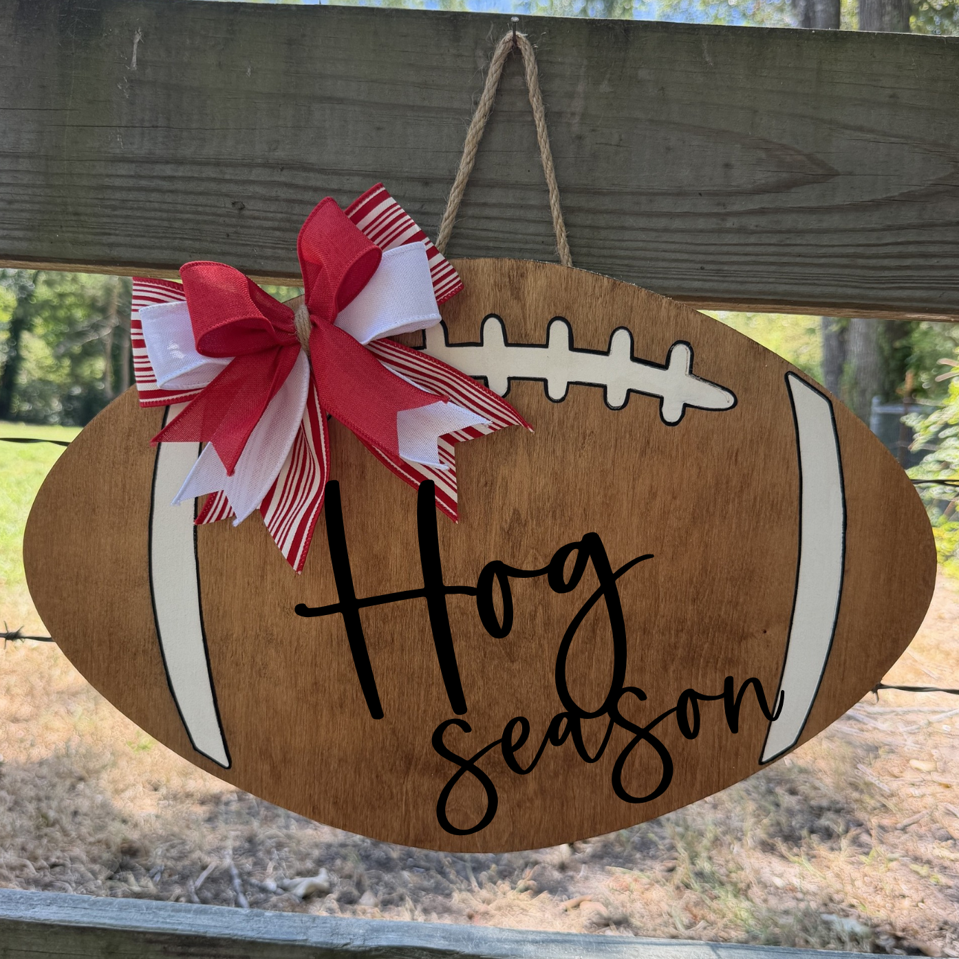 Custom Football Season Door Hanger
